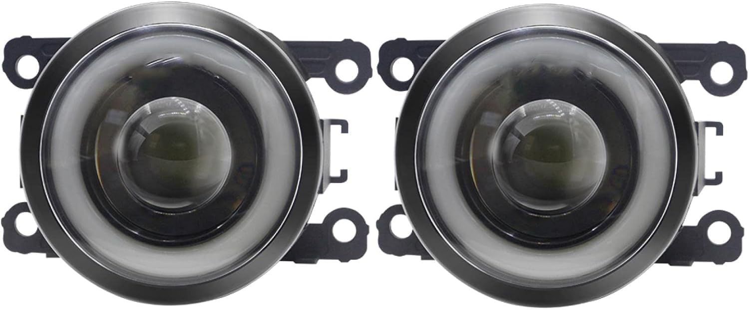 Front Fog Light Assembly for Transit Custom Box 2012 2013 2014 2015,Replacement for Auto Clear Lens Front Bumper Fog Lamp Assembly,F/White Light A pair.