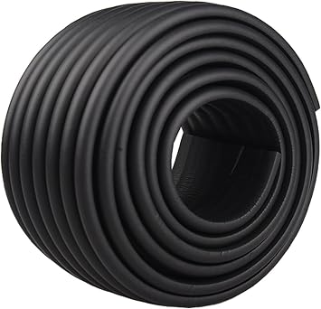 Corner Protectors,Foam Edge Protectors, Proofing Corner Guards Edge Protectors, Foam Wall Edge Protector, Furniture Edge Bumpers, Sharp Edge Guards Bumpers Pole Strips Coffee TableBlack,3pcs