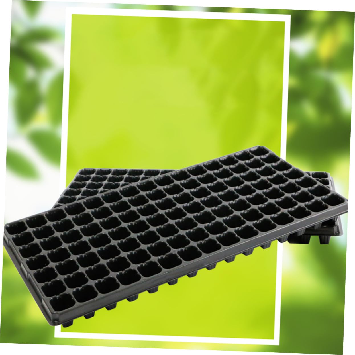SHINEOFI Vassoio Germinazione Semi 105 Fori PVC 10 Pezzi per Giardinaggio