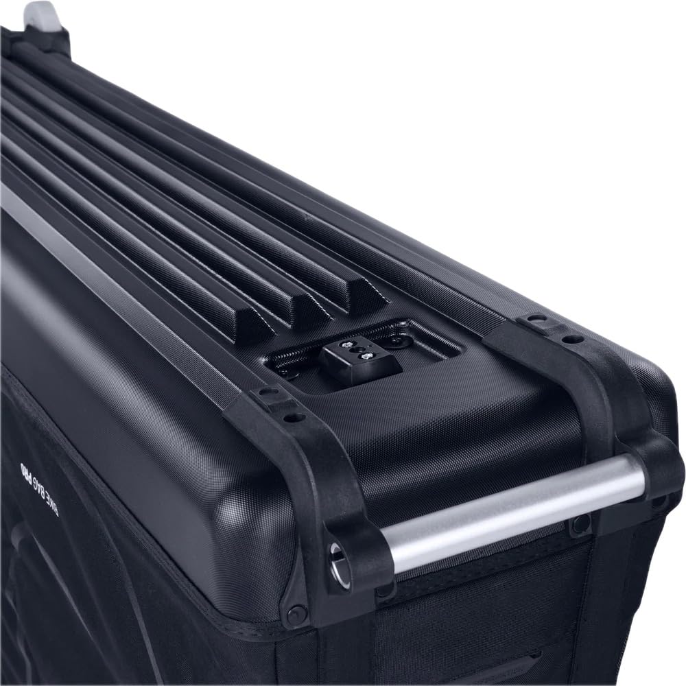 EVOC BIKE BAG PRO Fahrradkoffer (zusammenfaltbare Fahrrad-Transporttasche für Renn-, Gravel-, XC-, FR-, Enduro-, DH- & ≤29“-Räder, CLIP-ON WHEEL 3.0, max. Radstand 130 cm, BIKE STAND PRO), Black