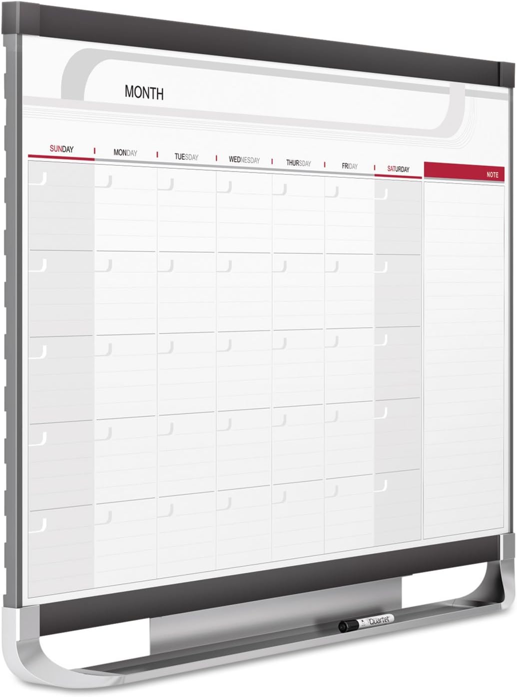 Quartet Dry Erase Calendar Board, Planner, Magnetic Whiteboard, 3' x 2', Yearly, Total Erase Surface, Prestige 2 (CP32P2)