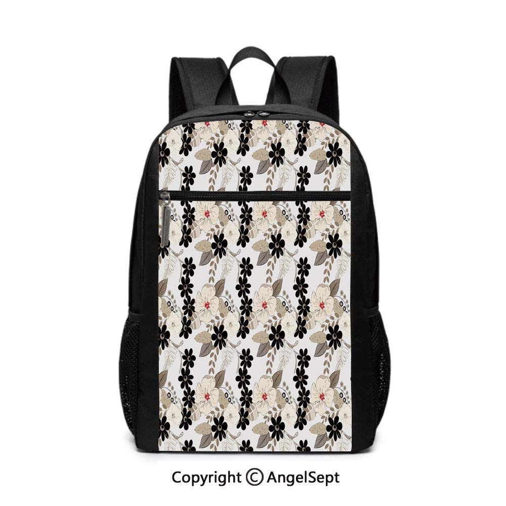 Abstract Exotic Blossoms Tropical Petals Stylish Fragrance Essence School Backpack