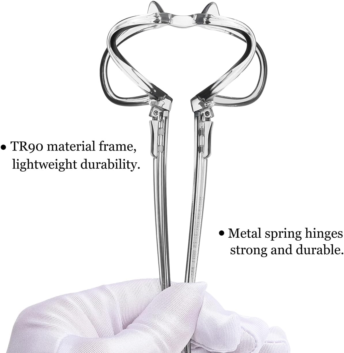 WAUDAR Reading Glasses for Men Women TR90 Frame Metal Spring Hinges Eyeglasses Readers for Men/Women 5 Pack Black 1.50 - Image 3