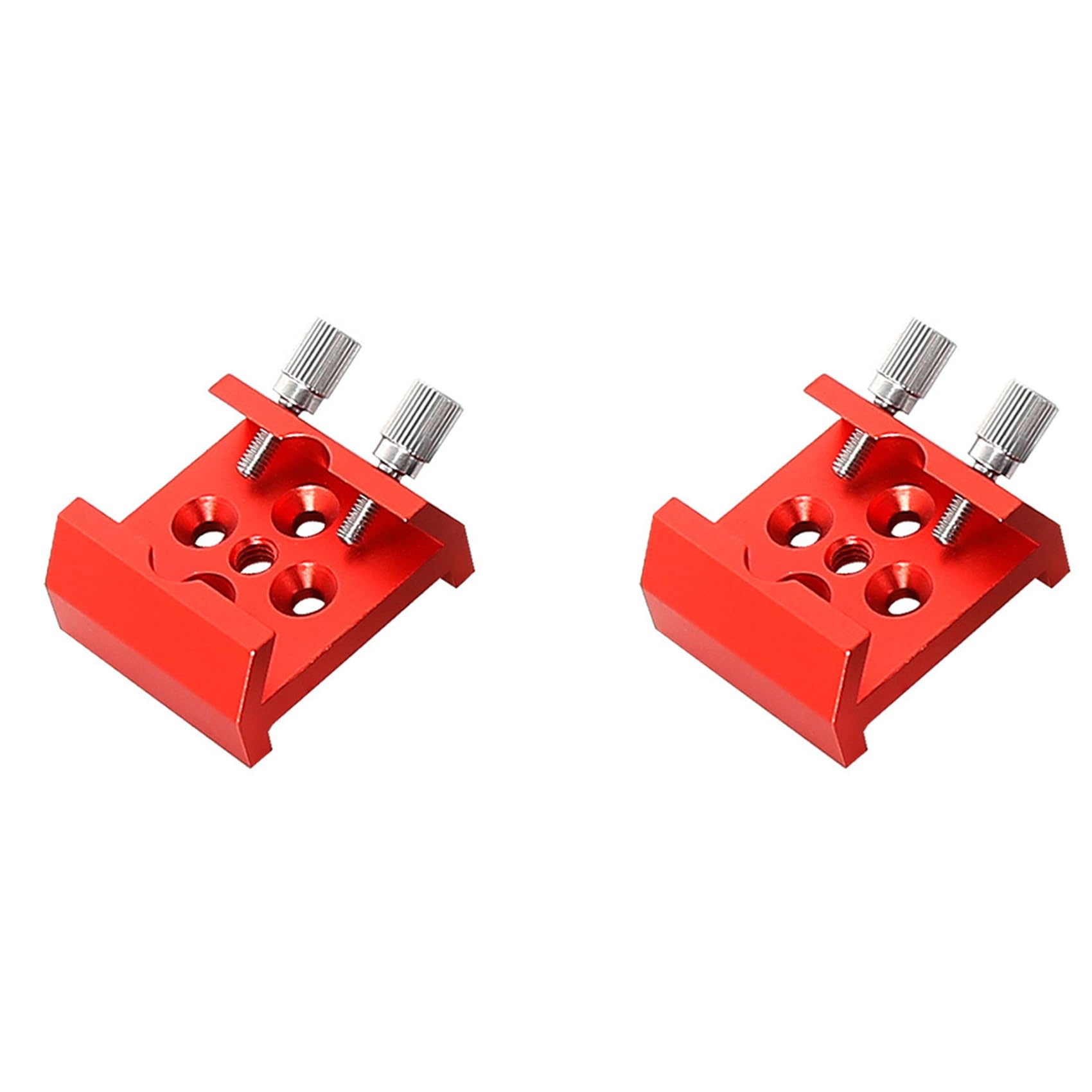 2X Base del Buscador de Telescopios, Ranura en de, Base de ModificacióN de Rosca de 1/4, Accesorios de Montaje para Telescopio AstronóMico, Rojo
