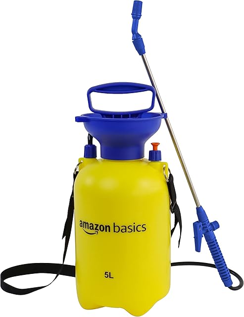 Amazon Basics Pressure Sprayer with Lockable Trigger Mechanism - 5 litres