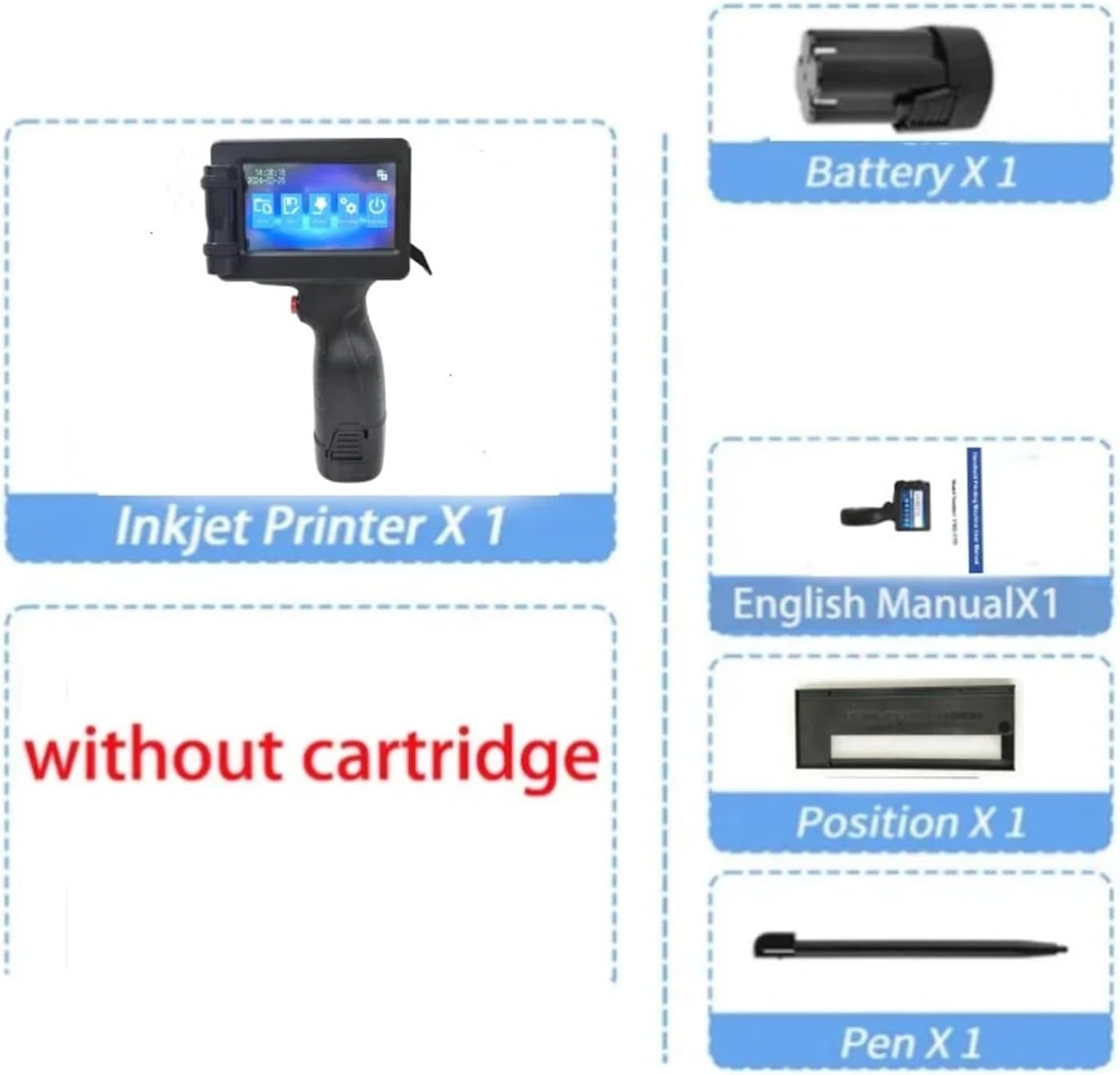 28言語対応 12.7mm オンラインロゴ有効期限ラベル ポータブルハンドヘルドサーマルインクジェットプリンター QR コード、ロゴ 28言語対応  12.7mm オンラインロゴ有効期限ラベル ポータブルハンドヘルドサーマルインクジェットプリンター 有効期限、バーコー ポータブル ...