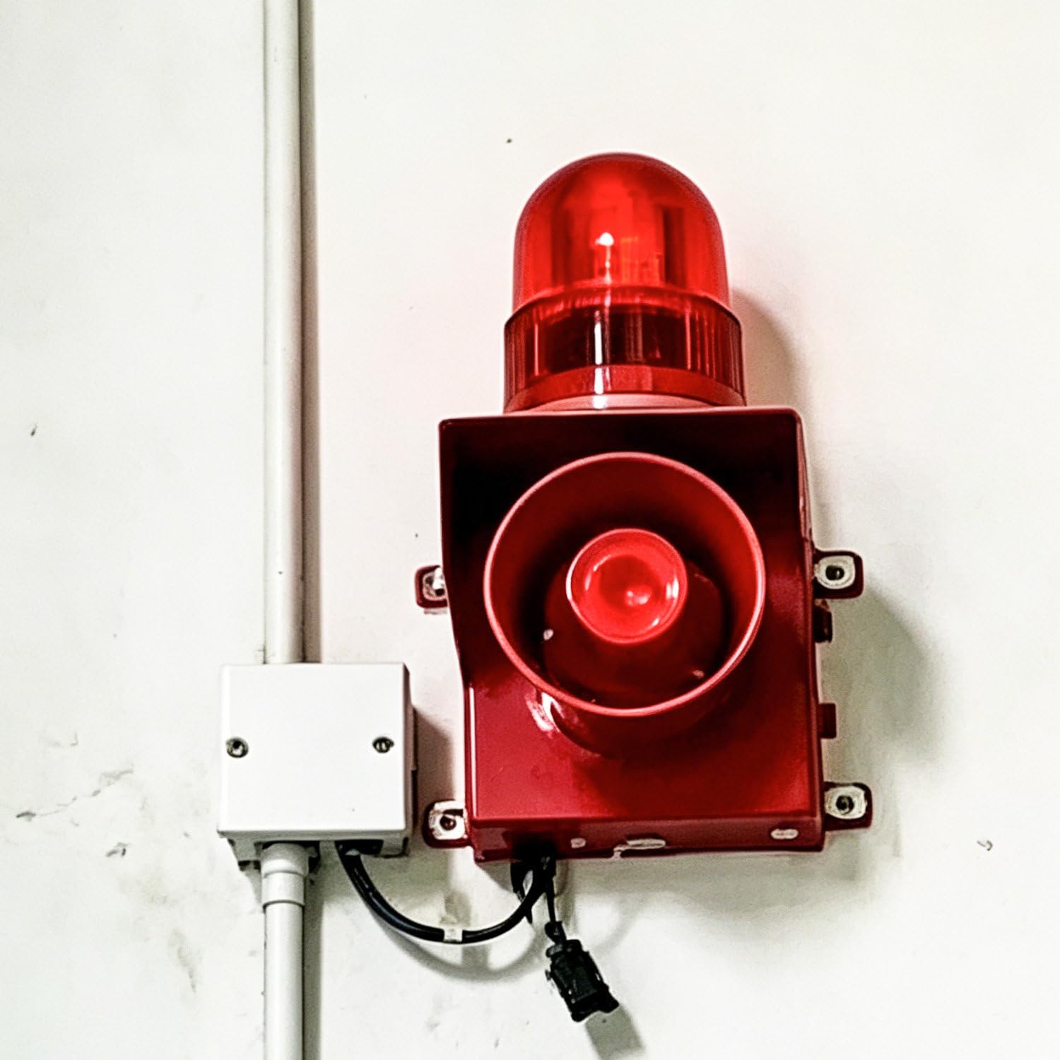 Dual Audible Visual Warning Horn, Hardwired Installation Required 01T-DC24V