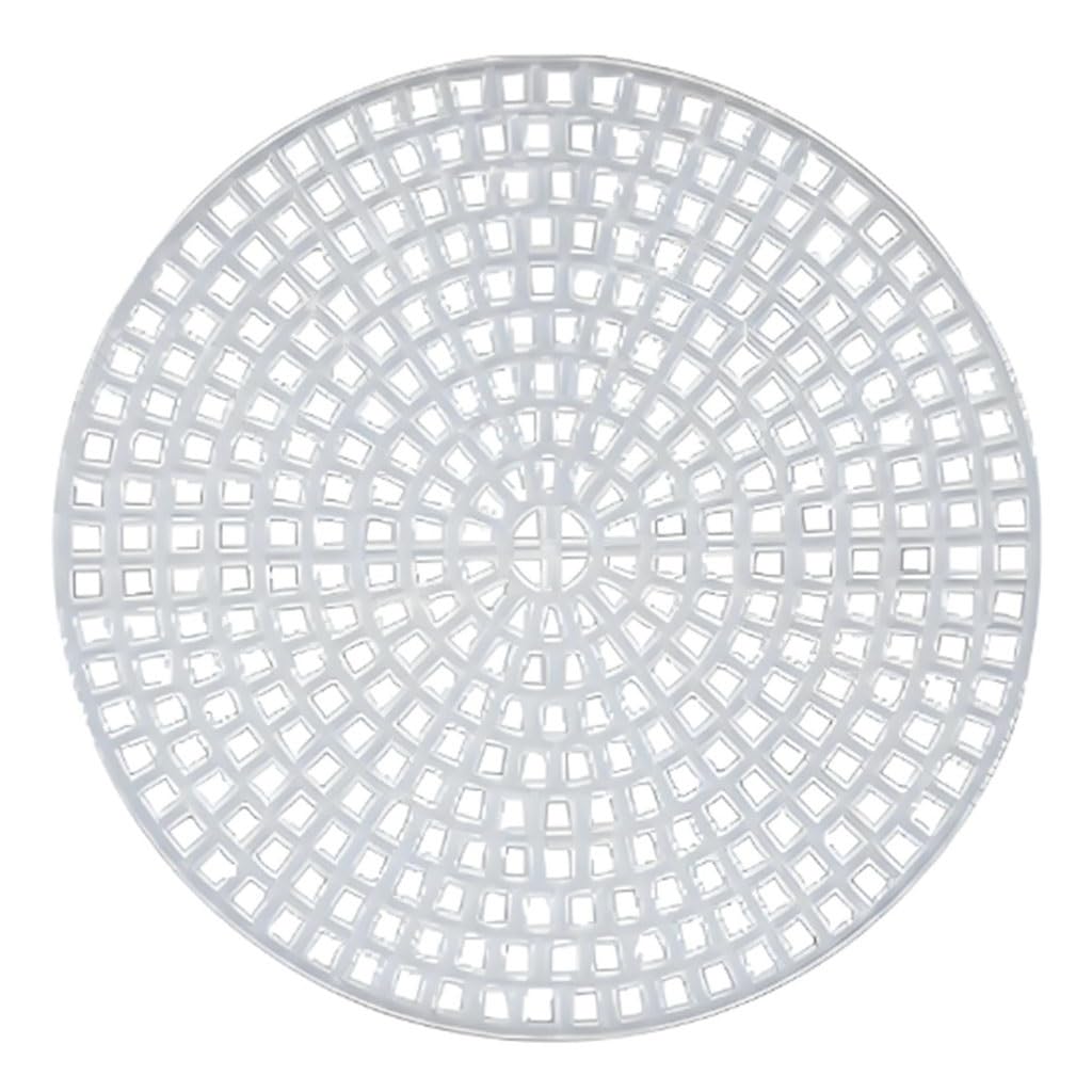 2 Pcs Circular Plastic Canvas Mesh Sheet, 6/7.7/9.6/11.5/14.7/17/17.5/20/23.7cm Used for Cross Embroidery Knitting Crochet Craft Needle - White(11.5cm)