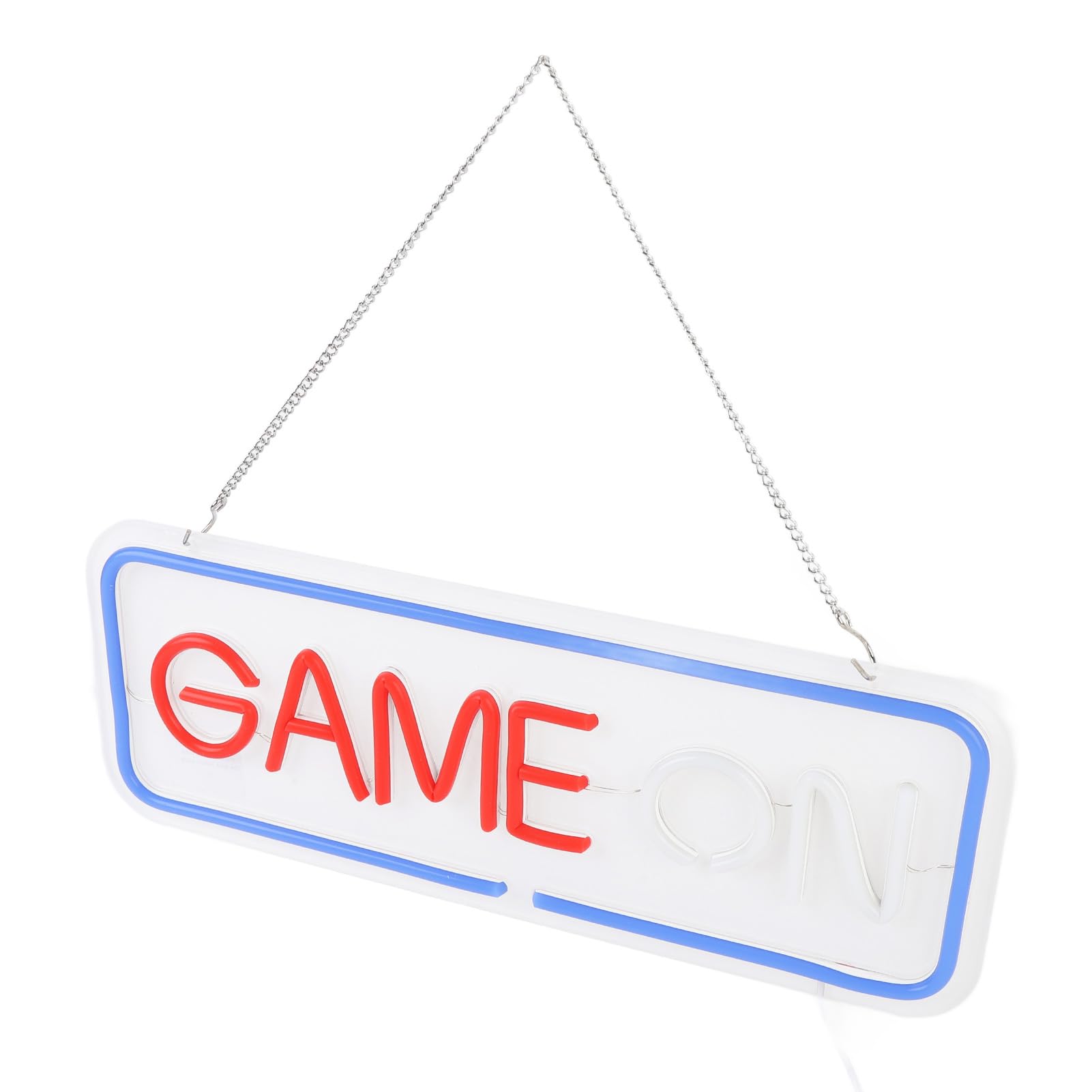 SIXRUN Panneau NéOn Game On, Lumière LED à intensité Variable, Ambiance Lumineuse pour Salles de Jeux, Décoration Alimentée par USB pour Adolescents et Streamers