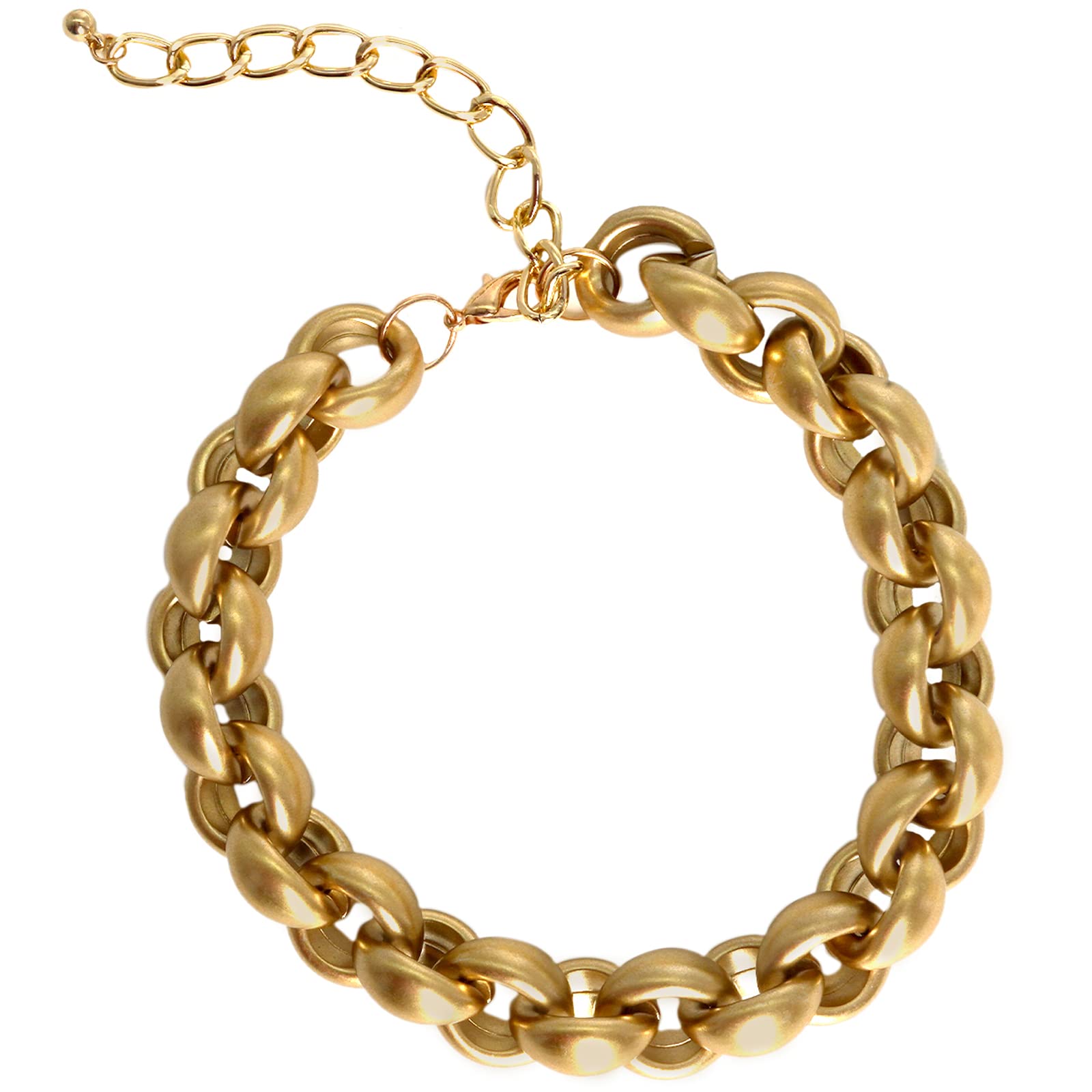 Joker & Witch Women Pretty Please Chain Link Gold Necklace