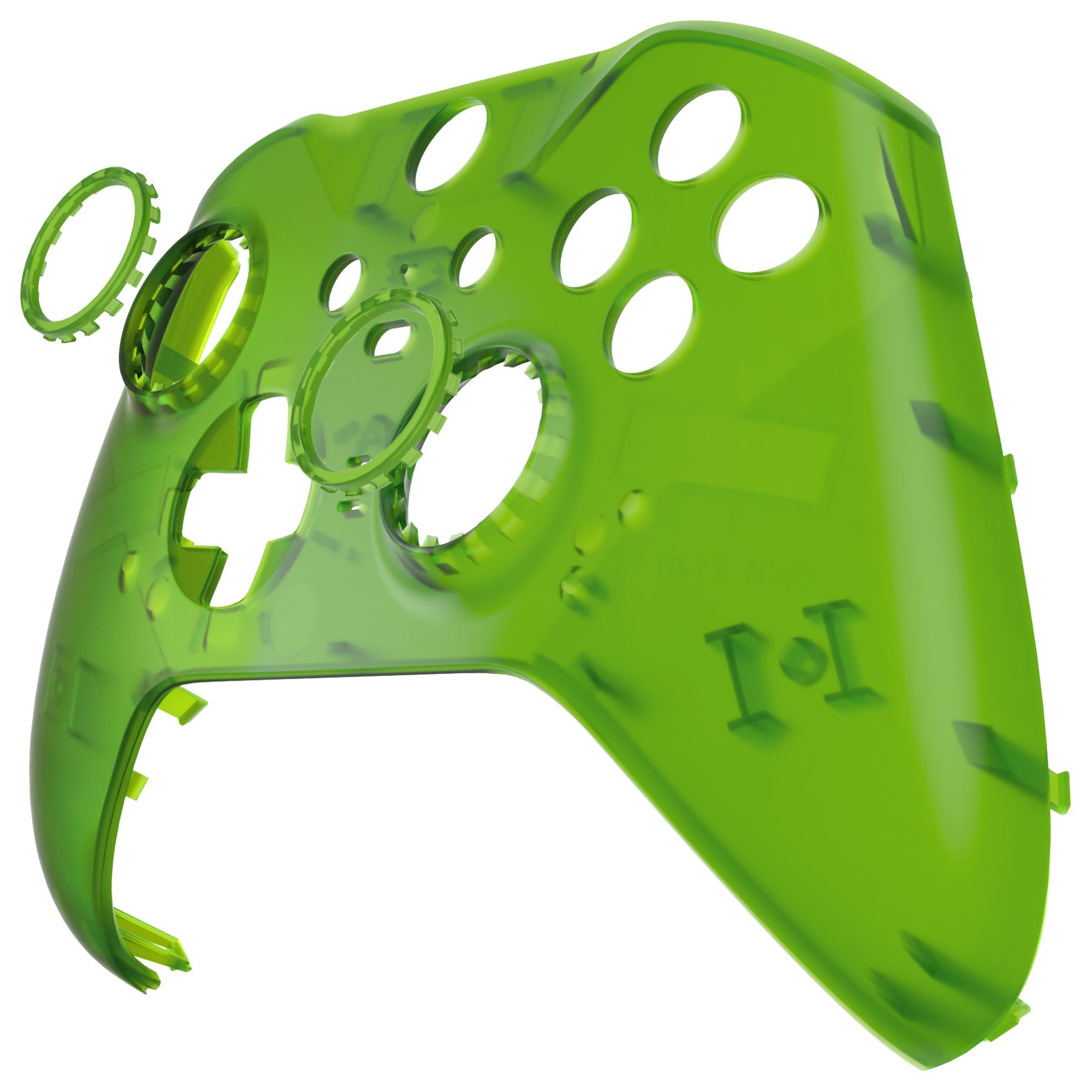 eXtremeRate Coque Avant de Remplacement pour Xbox One Elite Series 2 Manette, Coque Avant Customisé avec Anneaux pour Xbox One Elite Series 2 Manette, Modèle 1797, Vert Clair - 5
