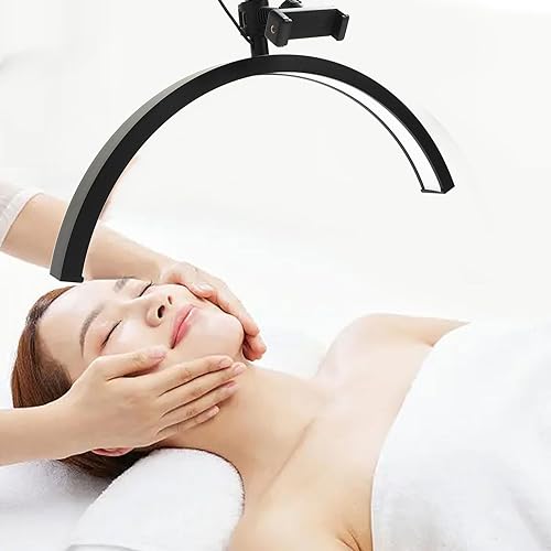 Miniatura 2 de Lámpara de media luna para extensión de pestañas, lámpara LED de pie regulable para cuidado de la piel de belleza, luz de tatuaje, lámpara Pmu con