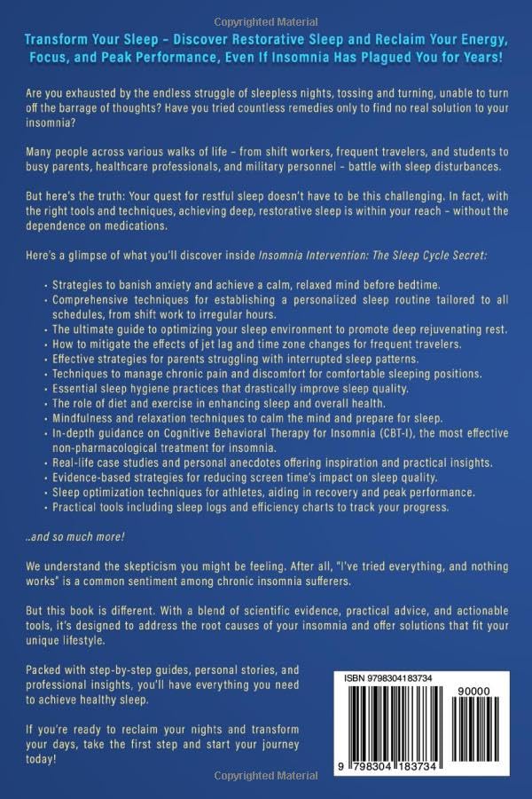 Insomnia Intervention: The Sleep Cycle Secret: Banish Anxiety, Conquer Medications, Eliminate Brain Fog, Unlock Energy & Focus, and Restore Deep ... You Need It Most (Mastery Secrets Series) - Image 2