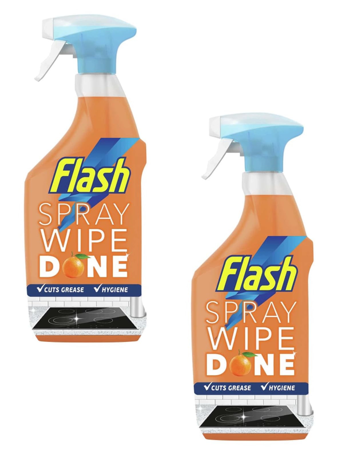 Flash Spray Wipe Done Kitchen Surface Cleaner 800ml Crisp Lemon Scent – No- Rinse, No-Streak Formula Powerful Grease Removal With Plant-Based Ingredients Safe For Food Contact Areas X 1 Pack - View #8
