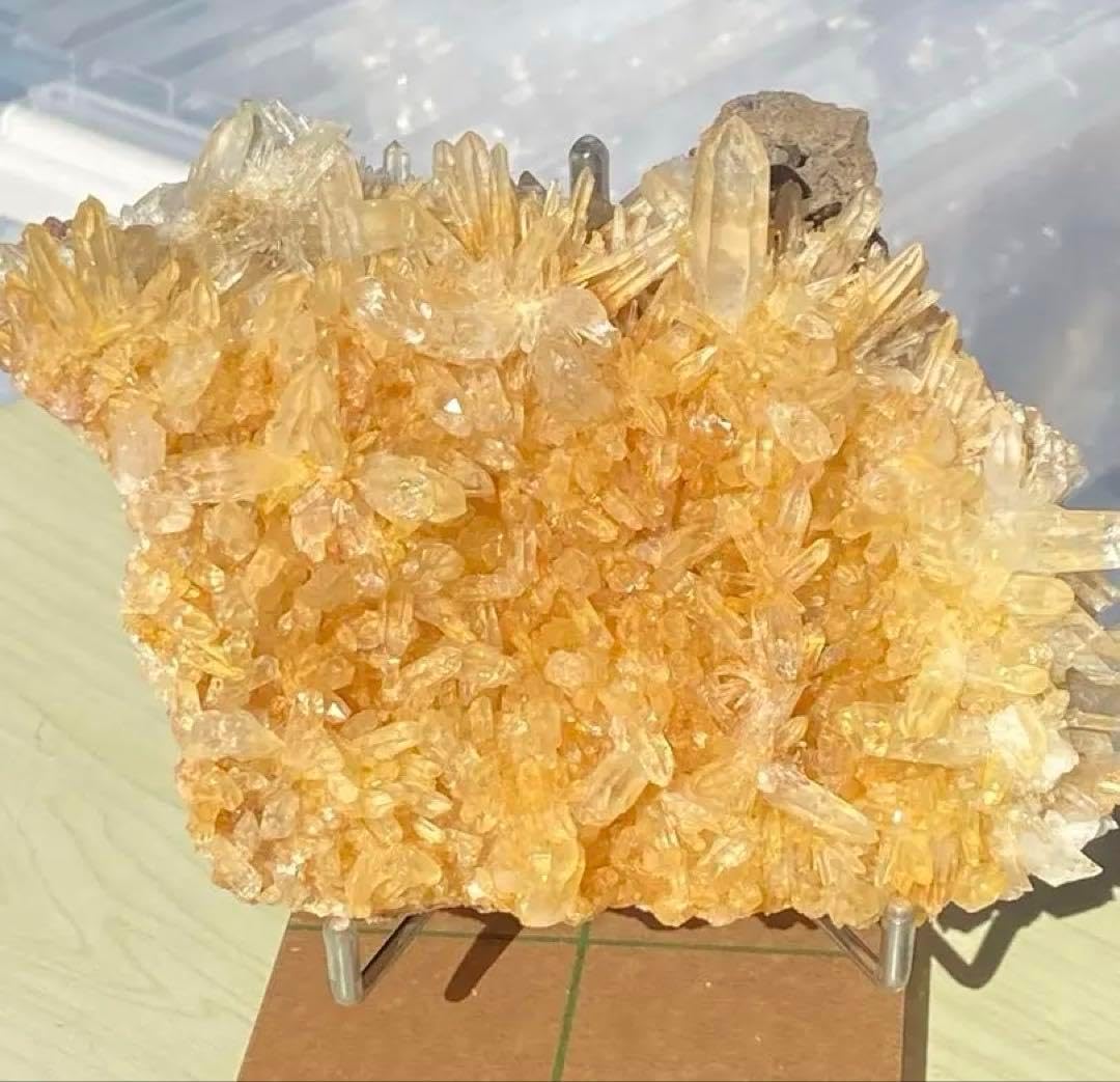 【究極の癒し・人生を豊かに】希少！ゴールデンヒーラクラスターN106 究極の癒し人生を豊かに！ゴールデンヒーラクラスターN106 K