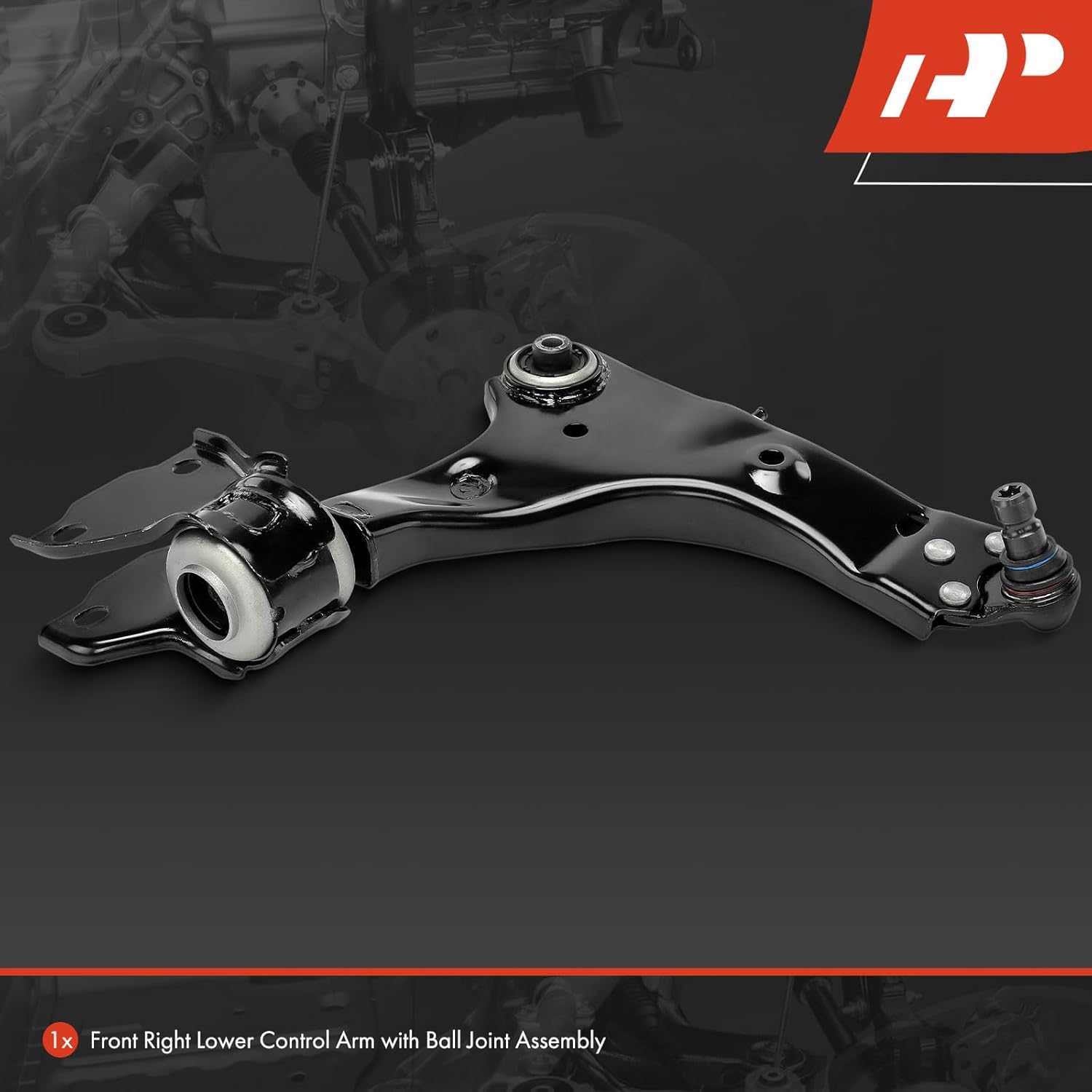 A-Premium Front Right Lower Control Arm, with Ball Joint & Bushing, Compatible with Land Rover Discovery Sport 2015-2019, Range Rover Evoque 2017-2019 & Jaguar E-Pace 2018-2021