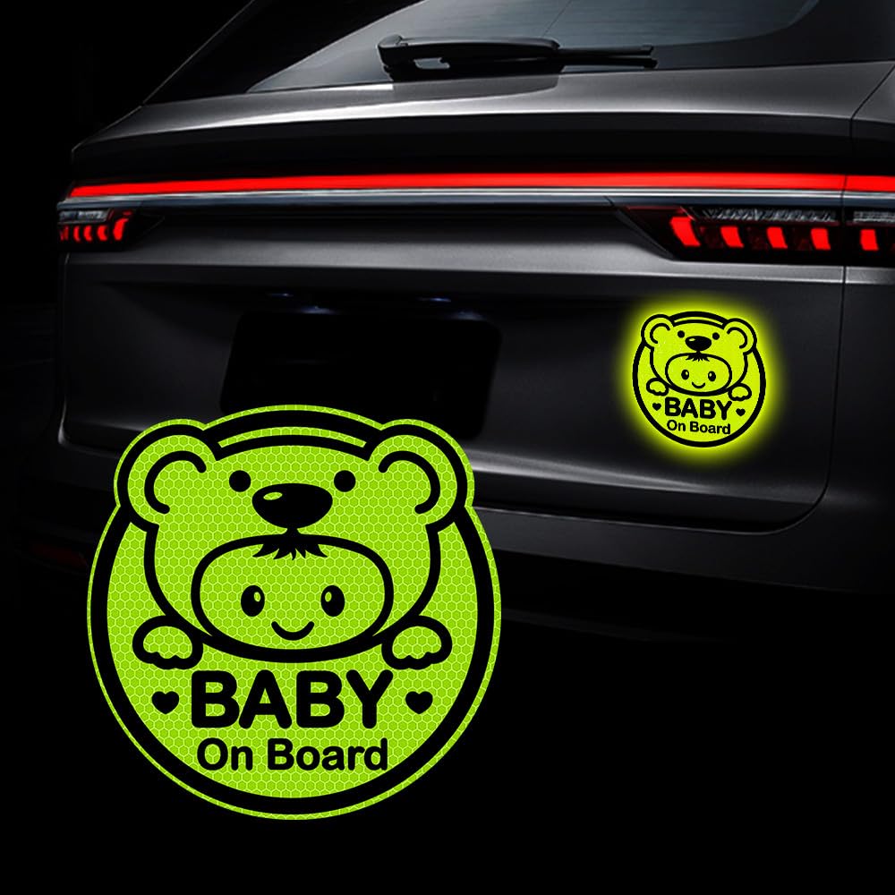 2 Stück Vesvory Baby An Bord Aufkleber Für Autos, Produktbild-Vorschau 2