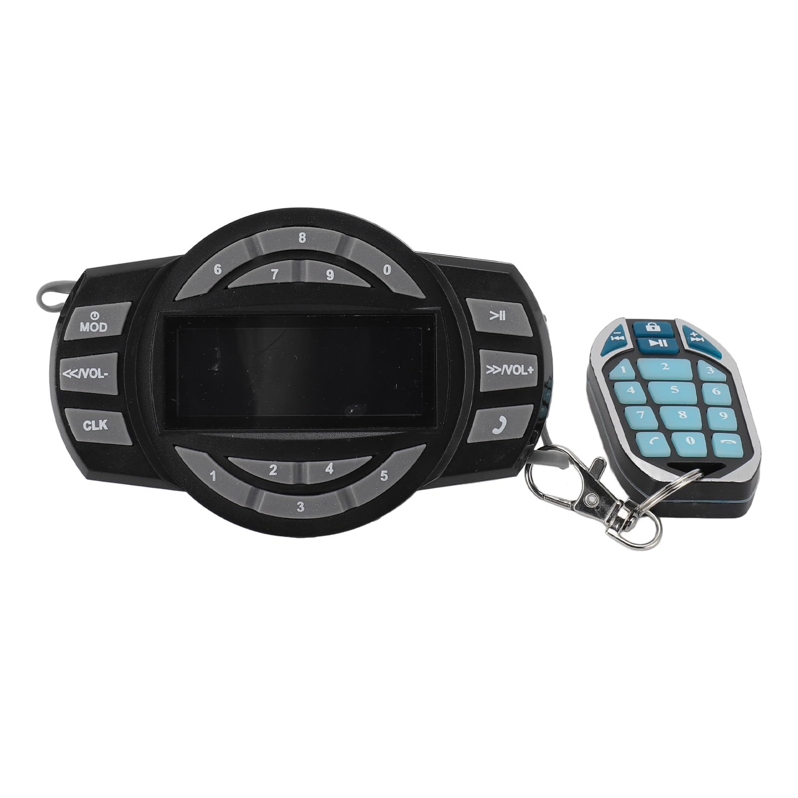 de Altavoces Bluetooth Impermeable para Motocicleta Antirrobo con Control Remoto para Montar Al Aire Libre 3 Pulgadas Negro