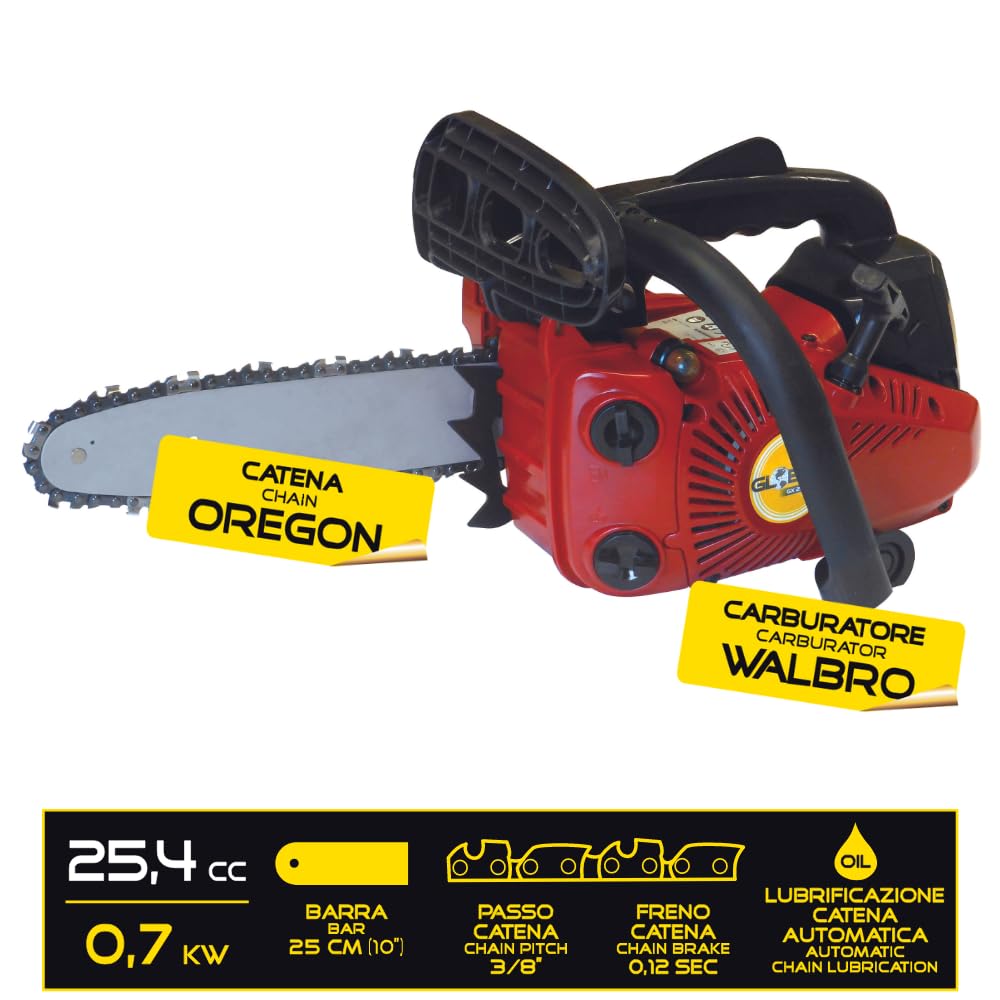 MOTOSEGA POTA POTATURA A SCOPPIO 25,4CC 0,8KW BARRA CARVING 1/4 25cm - Foto 2