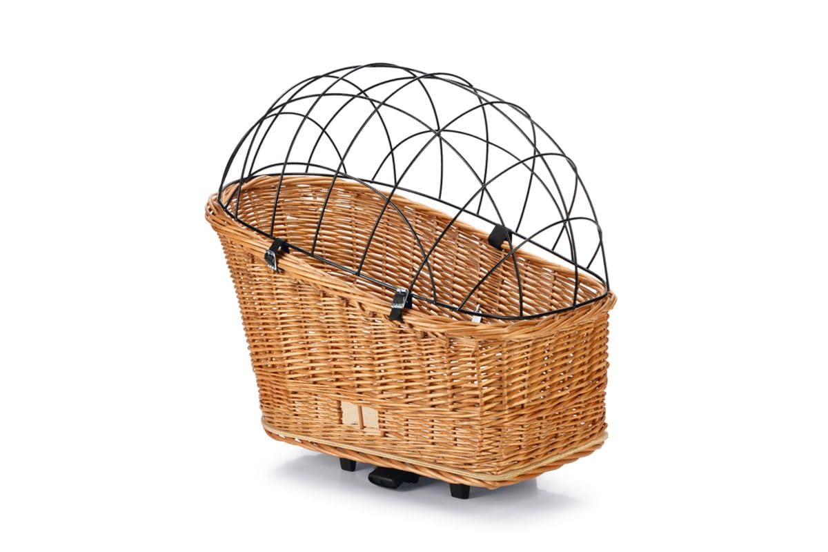 Beeztees Weide Fahrradkorb mit Gitterabdeckung für Gepäckträger 45 x 23 cm