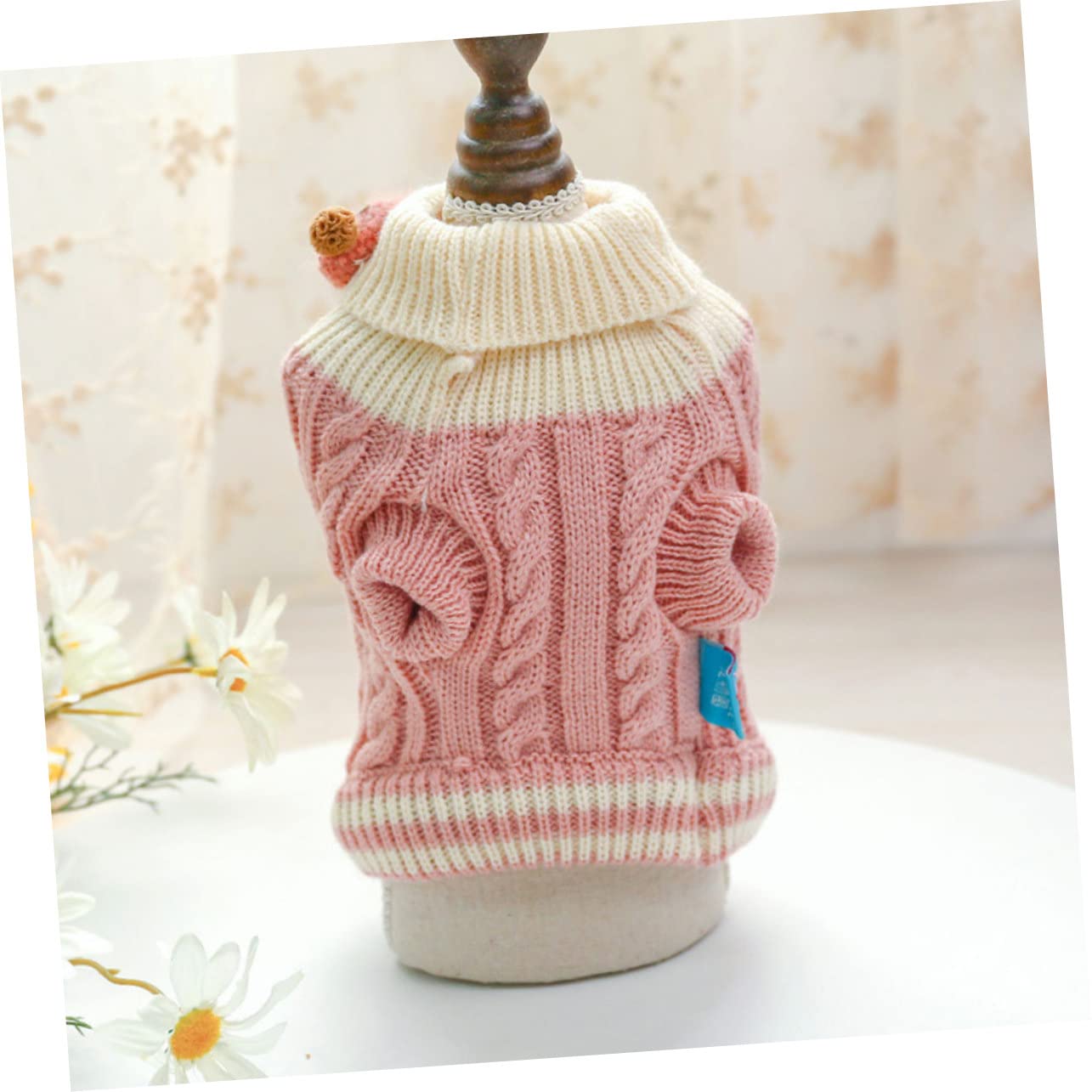 BESPORTBLE 4pièces Pull pour Chiens Et Vêtement Hiver Adorable avec Motif Cartoon Confortable Et