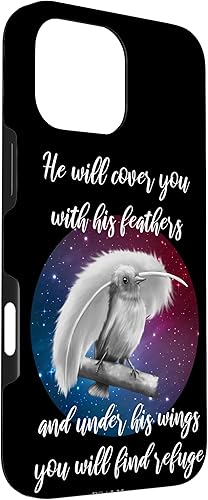 Vista 51 de iPhone 11 Pro He Will Cover You With His Feathers Bible Verse Salmo 91:4