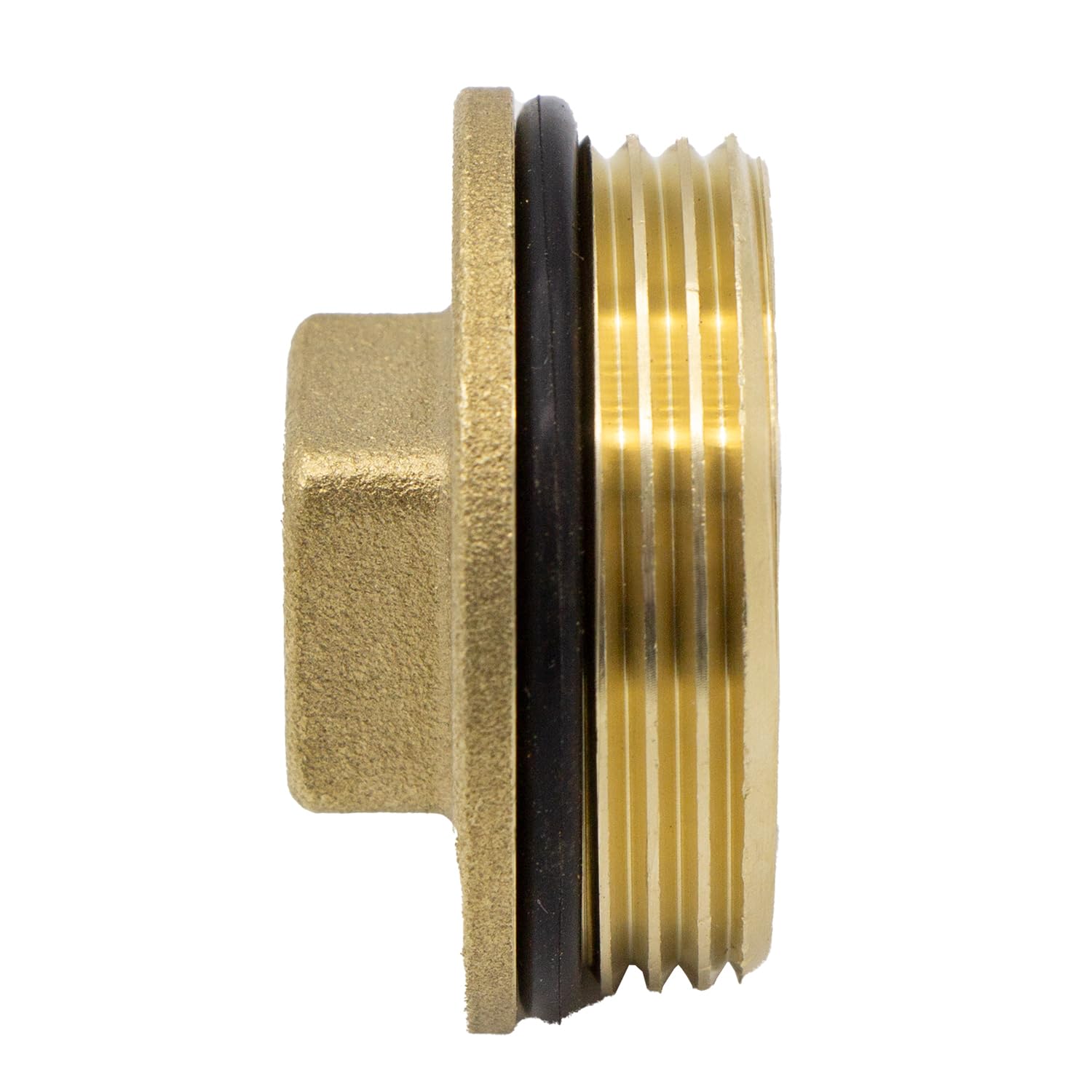 VARIOSAN Plug 16454, 1 inch external thread, brass, 30 bar, Messing, 1" - Image 4
