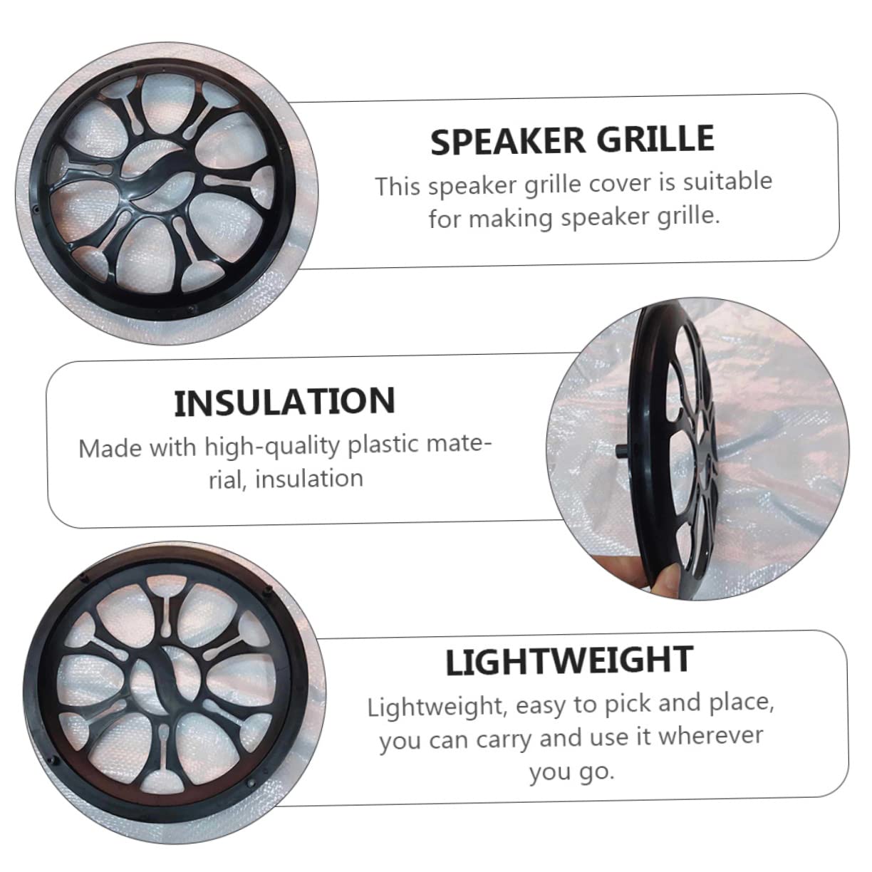 Housoutil Replace Your Worn Car Speaker Grill Pcs Audio Speaker Grill Cover Edge Protector