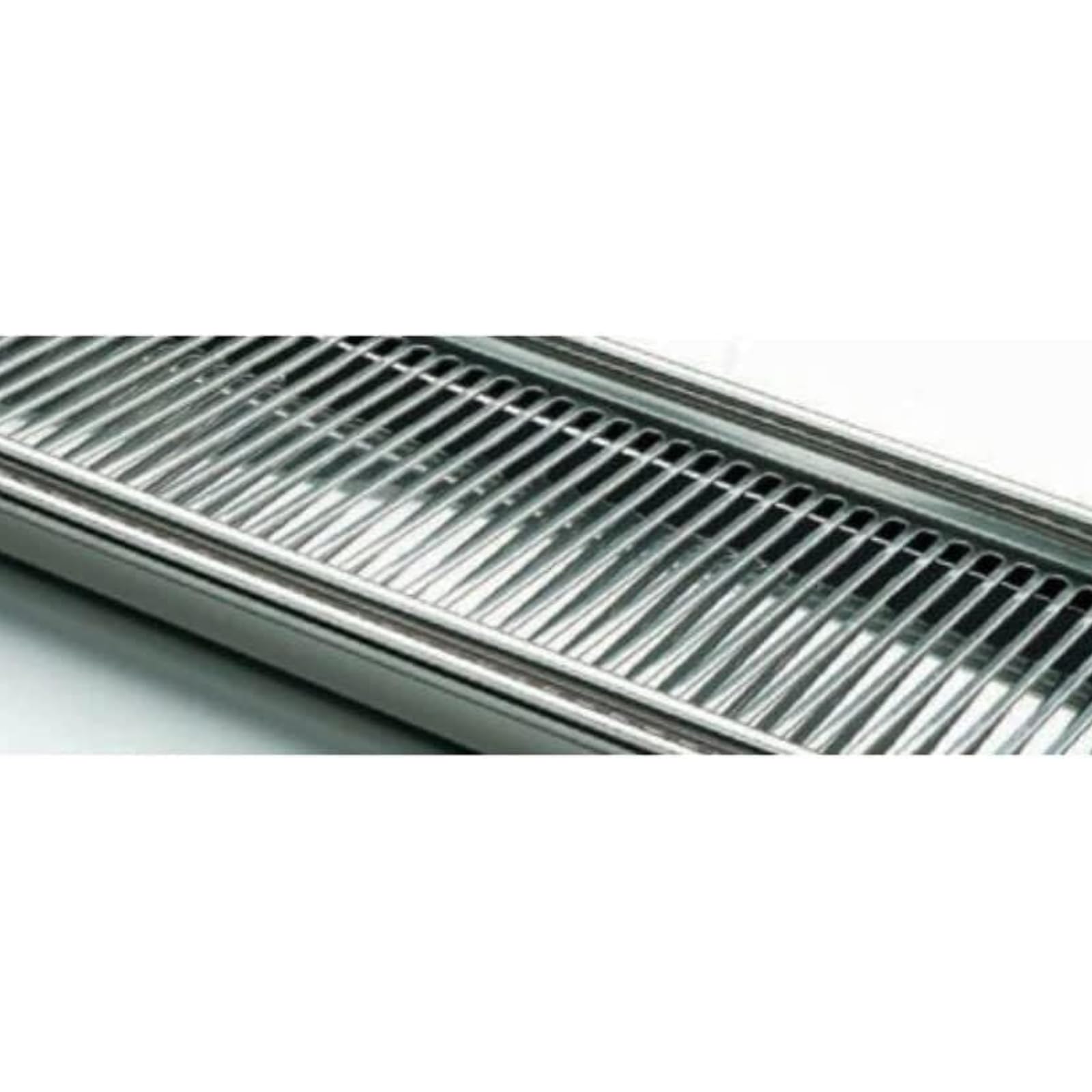 Kit Scolapiatti da Incasso in Acciaio Inox Design 56/76/86 cm con Attacco a Molle Completo di Vaschetta Raccogli Gocce (Lunghezza 86 cm)
