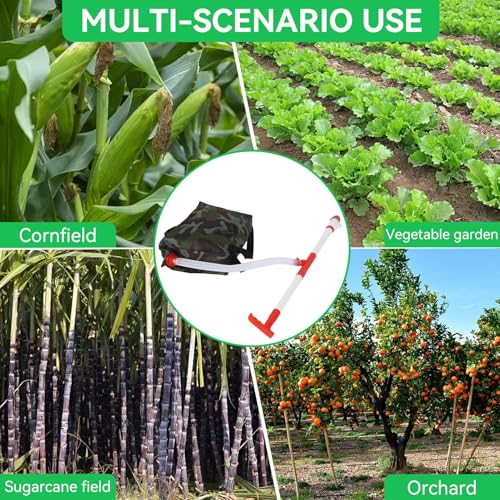 Esparcidor manual de fertilizante ajustable ergonómico miniatura 6