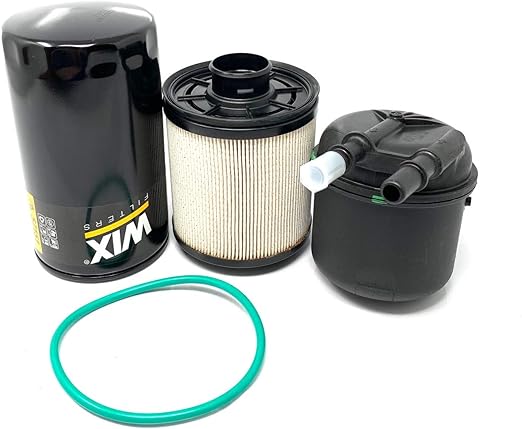 CFKIT Heavy Duty Set 33615 Wix Fuel Filter & 57151 Lube Filter Compatible with 2011-2017 F250 F350 F450 F550 Super Duty 6.7L Powerstroke V8 engine