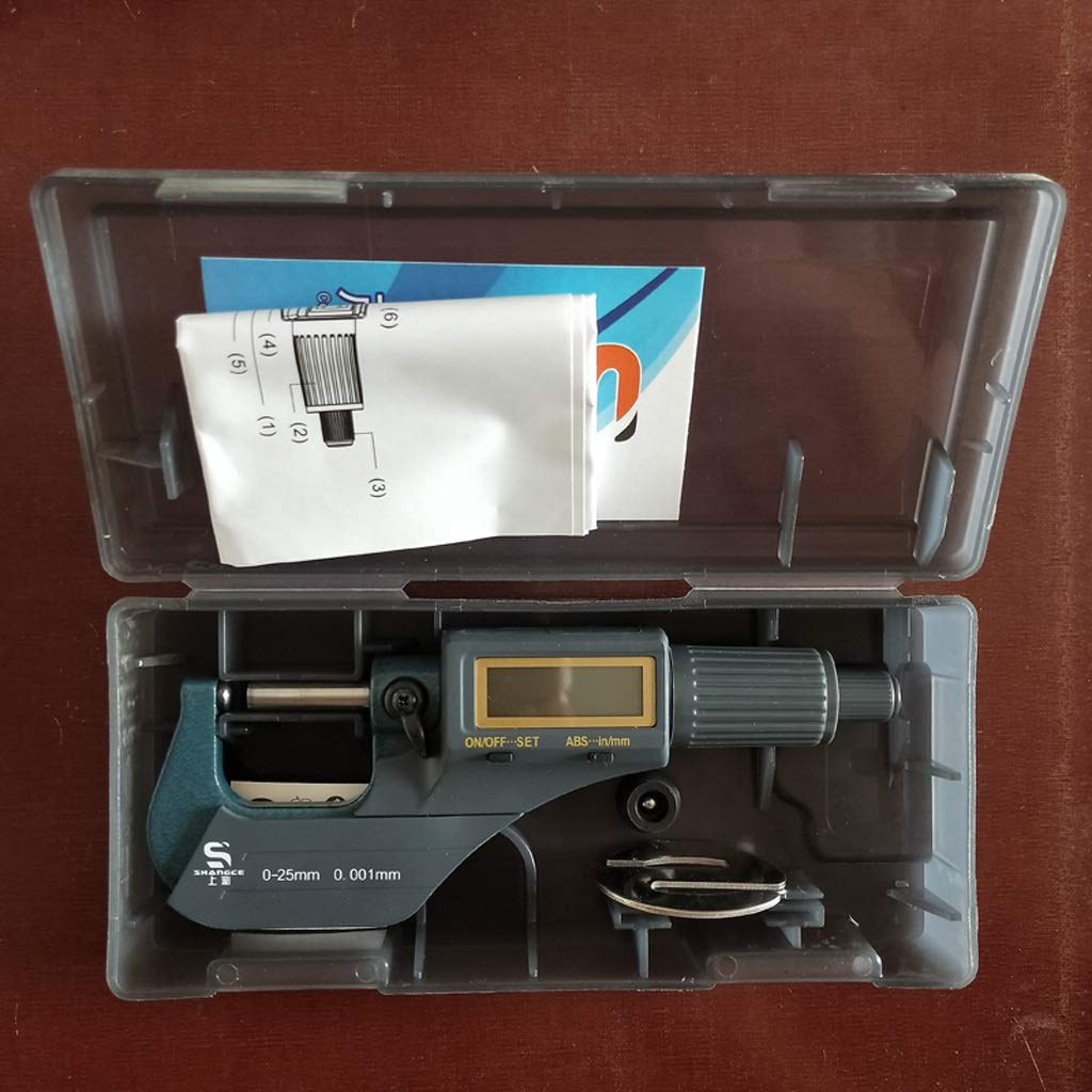 RJJ Micrometro a Muro di Spessore della Parete 0-25mm / 0,001mm Strumento micrometro for micrometro a Sfera a Sfera