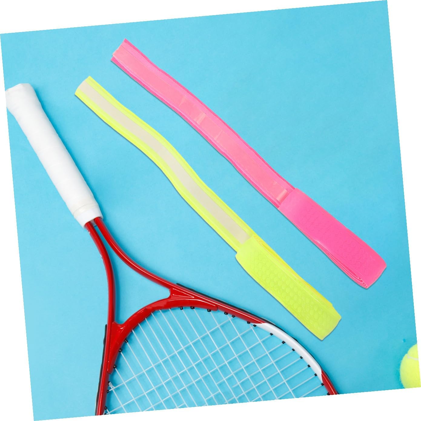SUPVOX 2pcs Multi Sport Racket Overgrip Thick Handle Grip for Tennis Badminton Squash High Sweat Absorption Ergonomic Design Durable Material Easy Installation