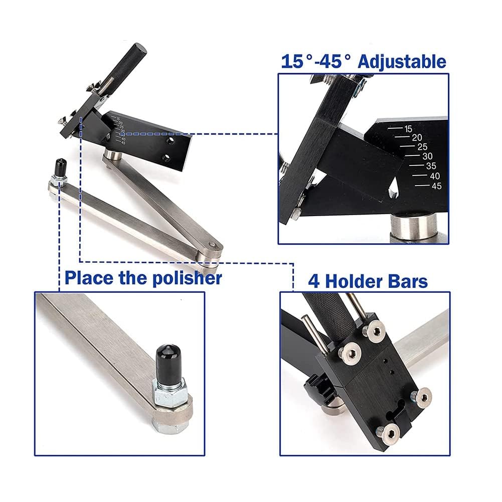 Affilacoltelli Lama Larga per Tagliaerba 7-14cm Regolabile con Cuscinetti Telaio per Tagliaerba Affila Lame per Tagliaerba Affilacoltelli per Tagliaerba, per Lama per Tagliaerba, Ascia, Accetta