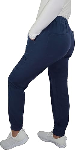 Miniatura 2 de JDM Uniforms Pantalón médico de enfermería con 5 bolsillos para mujer