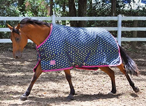 Jeffers Polka Dot Tempest Horse Blanket, Lime Green