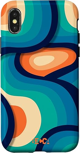 Miniatura 4 de iPhone 1212 Pro Retro Groovy Liquid Swirl Wave Raya Psychedelic - Carcasa para teléfono móvil, color azul