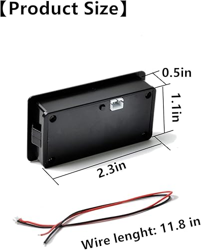 Miniatura 6 de Care Flash Alarm Green LCD Impermeable Monitor de capacidad de batería Medidor de Medidor,12V24V36V48V Indicador de estado de la batería de