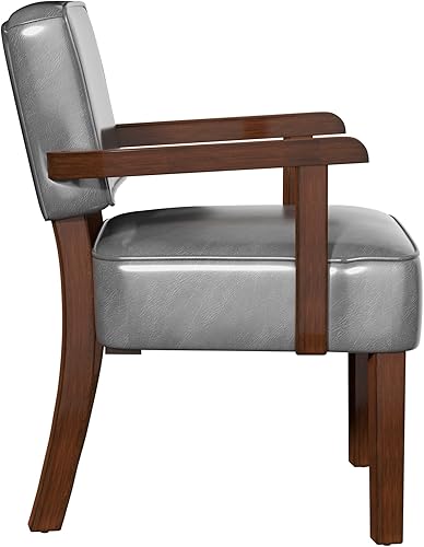 Miniatura 80 de Juego de 2 sillas decorativas con mesa, sillas de sala de estar con asiento suave y reposabrazos para sala de estar, dormitorio, sala de lectura,