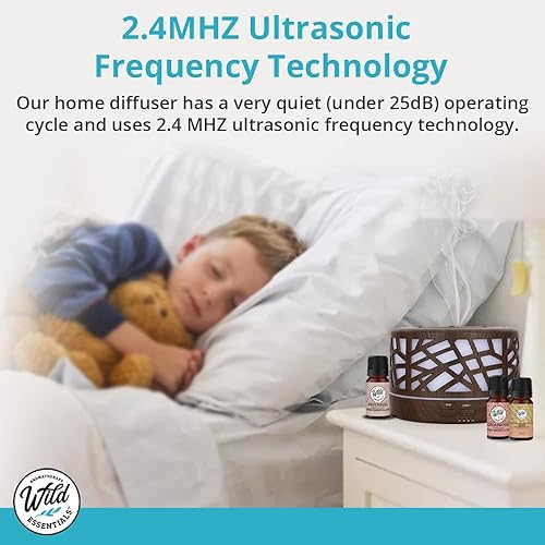 Miniatura 7 de Wild Essentials - Difusor de aceite esencial de diseñador de 23.7 fl oz para habitación grande, vaporizador ultrasónico de aromaterapia 5 en 1,