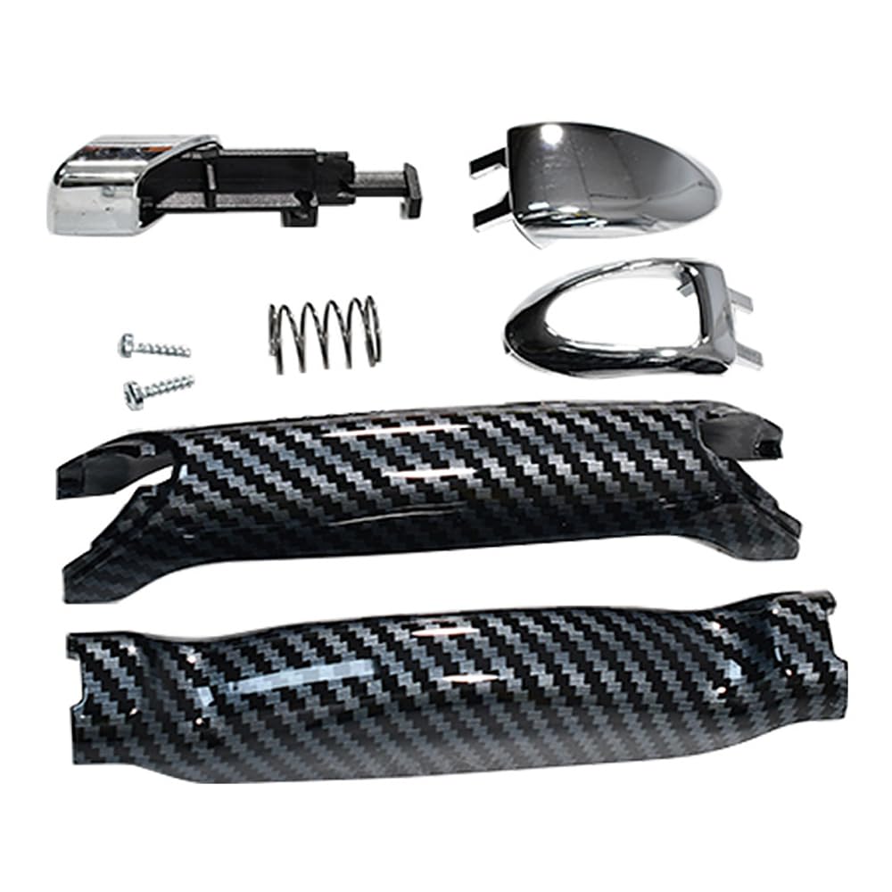 KIT POIGNÉE D'ARRÊT DE FREIN À MAIN, fibre de carbone Pommeau de levier de vitesse compatible avec FORD GALAXY S-MAX 2006-2015 1774992