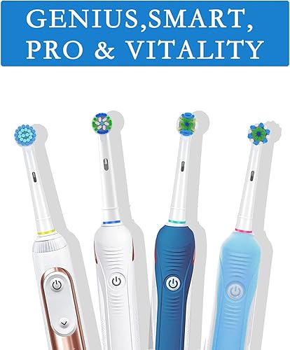 Miniatura 6 de AOBAMA Cabezales de cepillo de dientes de repuesto compatibles con Oral B Braun, paquete de 8 cabezales de cepillo de dientes eléctricos para Oral B