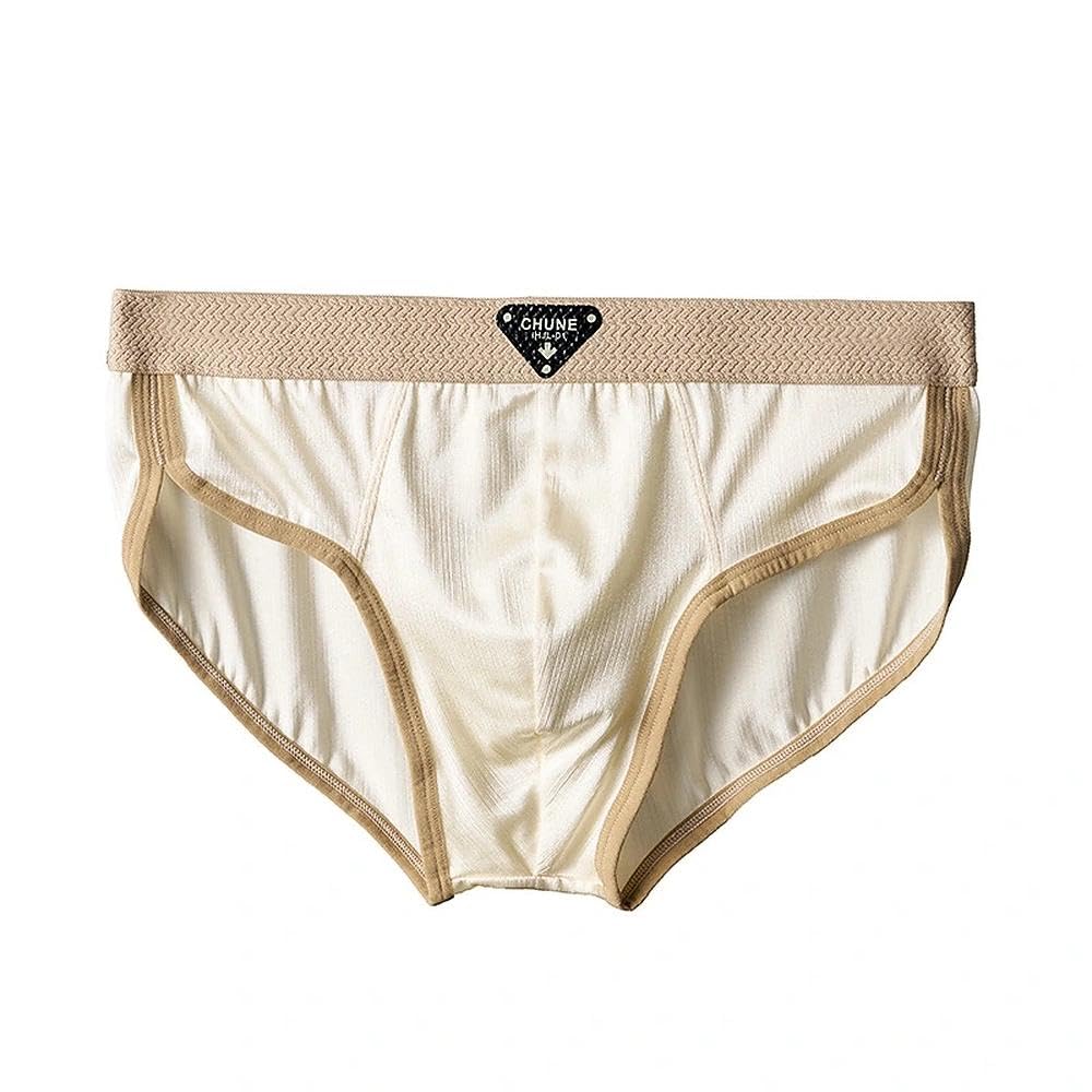 Mens Underwear Briefs No Fly Covered Waistband - Fashionable Comfort Fit Stretch Fabric Solid Color Casual Wear Comfortable