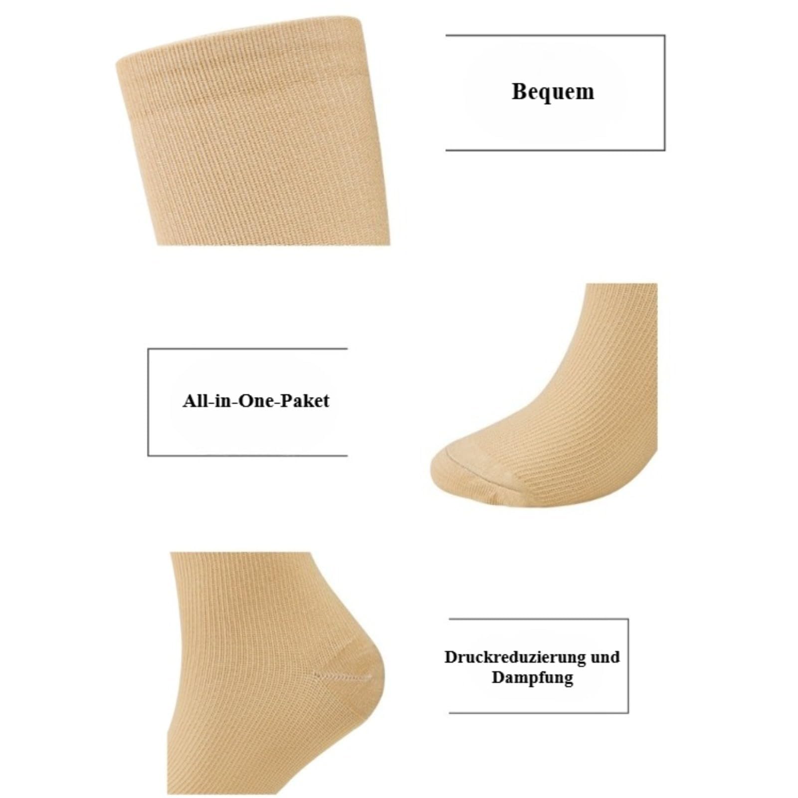 Mevery - Classic Kompressionsstrümpfe Für Damen & Herren, 3 Paar Für Sport, Reisen & Alltag