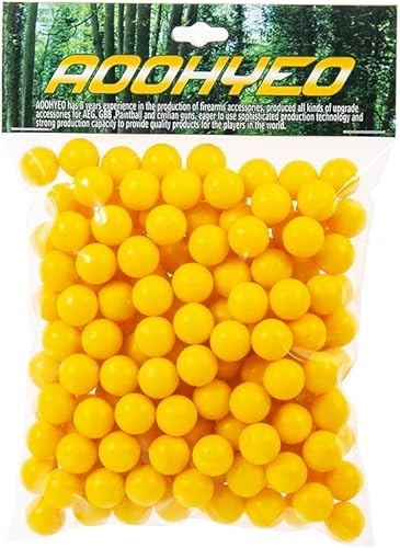Miniatura 8 de AOOHYEO Bolas de pintura de goma reutilizables 200X.50 Cal  Entrenamiento de tiro en interiores Pelotas de autodefensa al aire libre Calibre 0.50