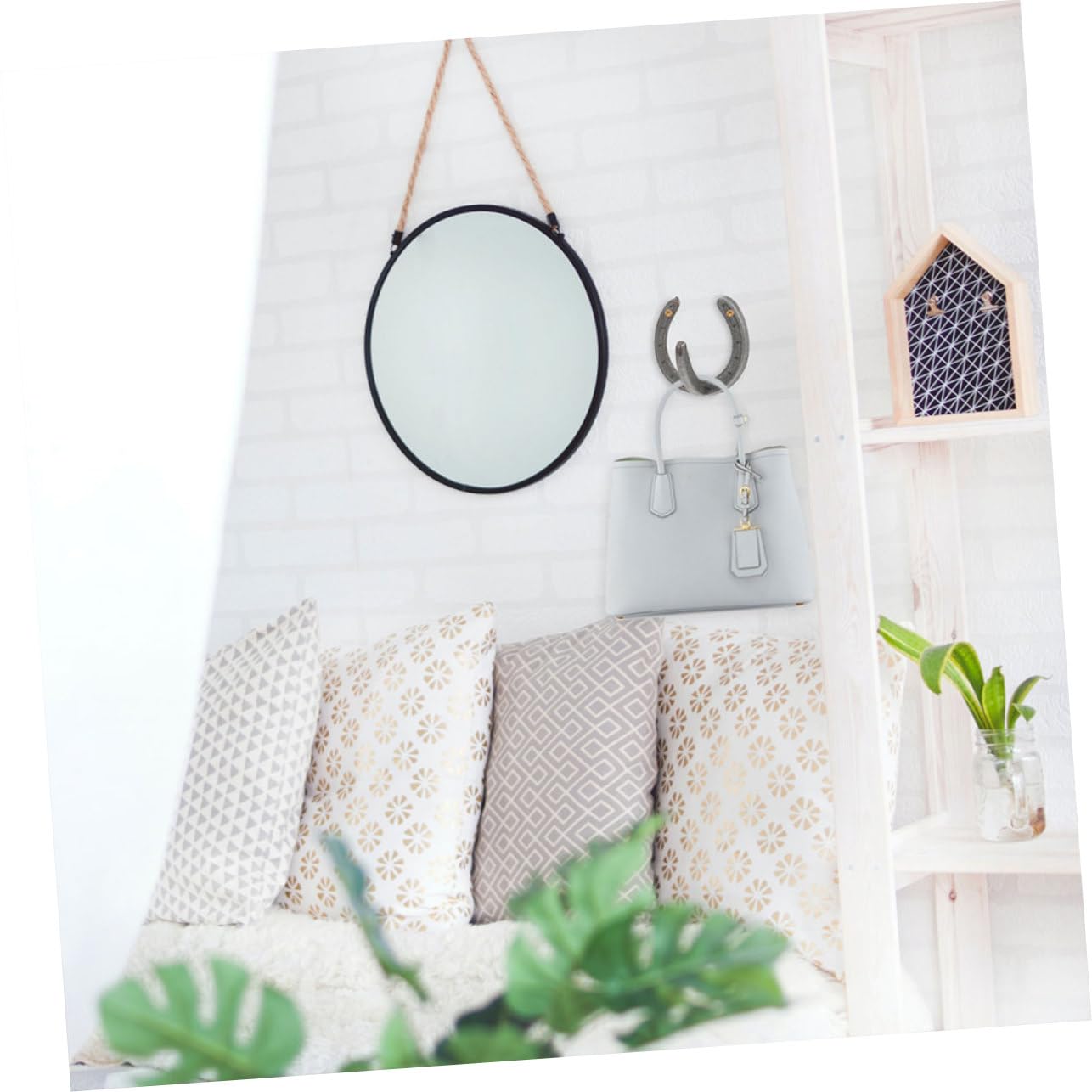 Hufeisen als Aufbewahrungsorganizer 5 Stück-pack Wandhaken aus Eisen Garderobenwandaufhänger im Retro Stil mit Glatter Oberfläche und Formstabil für Zuhause