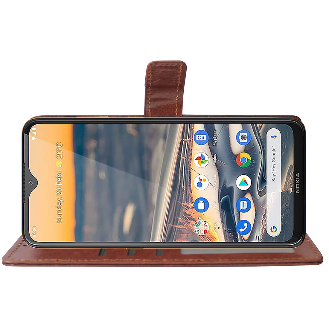 Nokia 5.3 Flip Cover - Premium Leather & Stand -4 Nokia 5.3 Flip Cover - Premium Leather & Stand -4