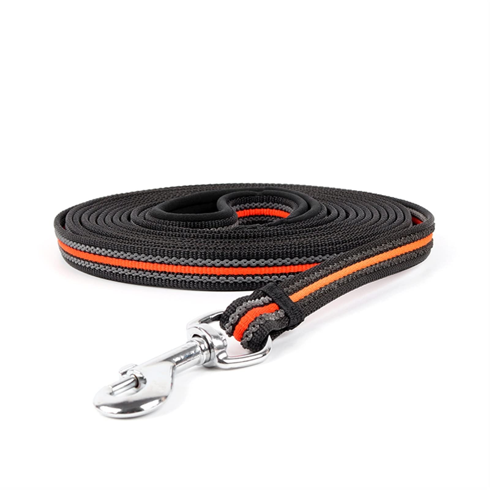 Hundeleine Schleppleine für Hunde 3M/5M/10M Lange Hundeleinen Nylon Outdoor Tracking Training Pet Lead Belt(Orange-Black,XL-10m)
