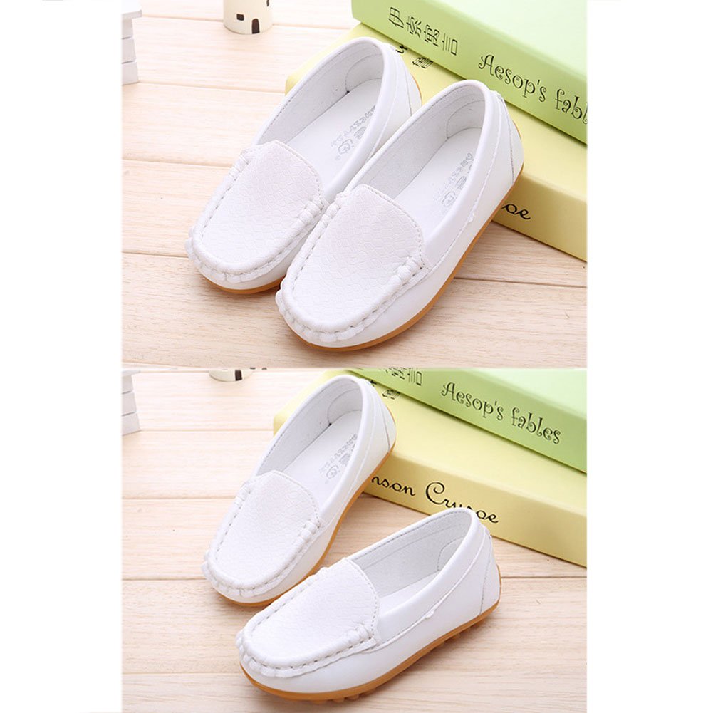 Chic-Chic Scarpe da Barca Mocassino Bambino Tempo Libero Comfort Scarpe Ragazza Ragazzo Piatte in Pelle Oxford Moda Principessa
