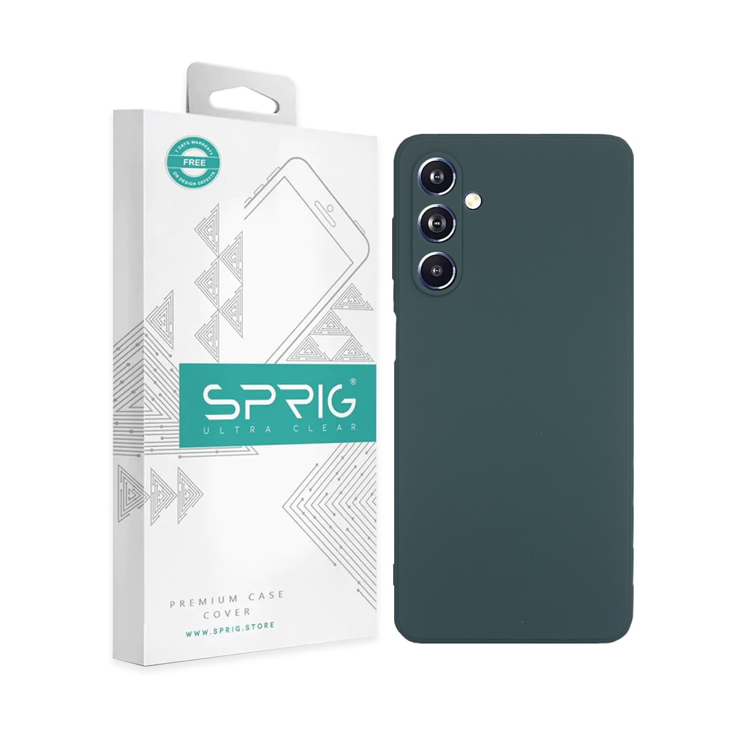 SPRIG Compatible with Samsung Galaxy F54 5G Phone TPU Basic Premium Back Cover Drop Tested Shock Proof Mobile Case for Men, Women, Boys and Girls with Camera Protection (Dark Green) (B0CJVK57YY) Amazon Price History, Amazon Price Tracker